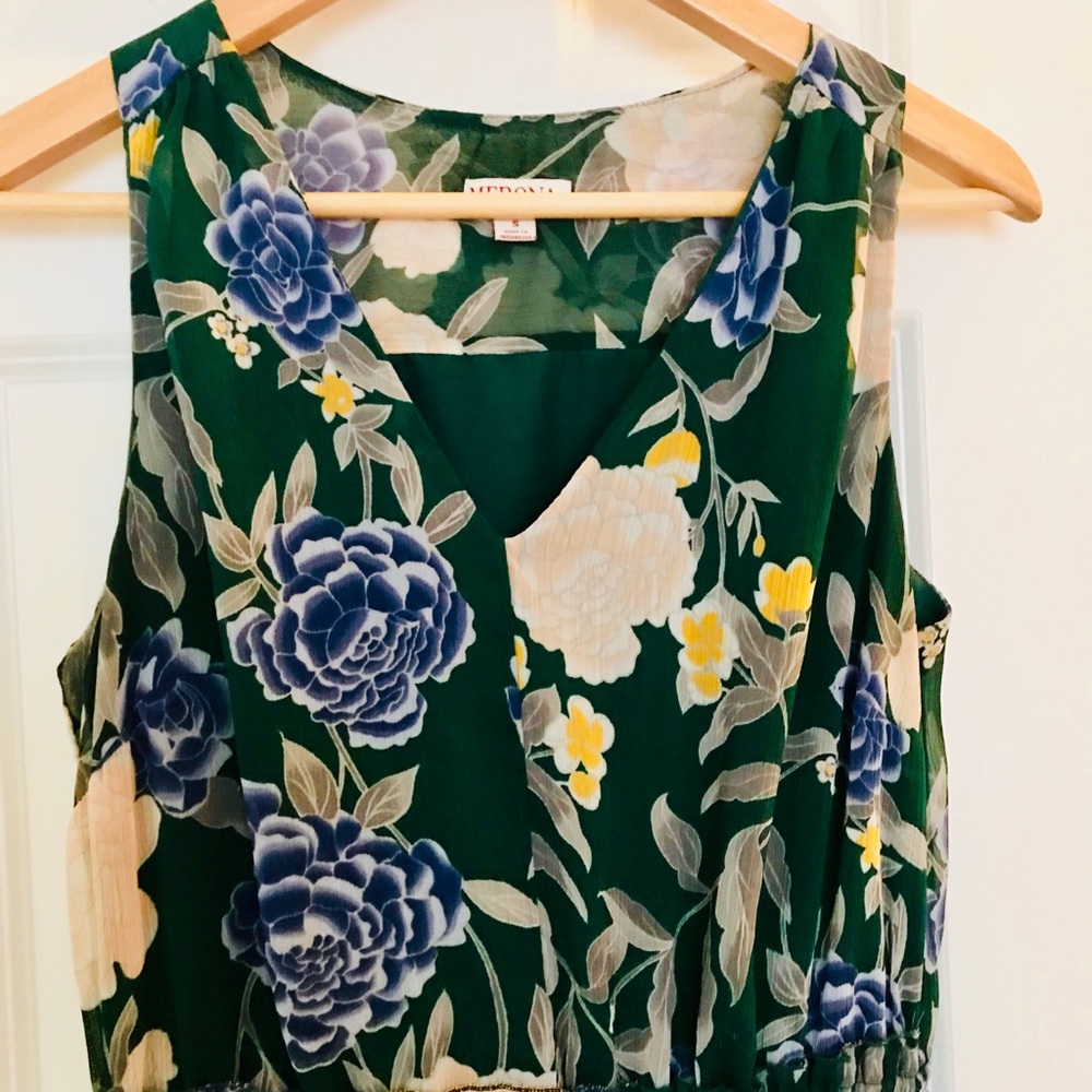 Merona Floral Maxi Dress Size Small